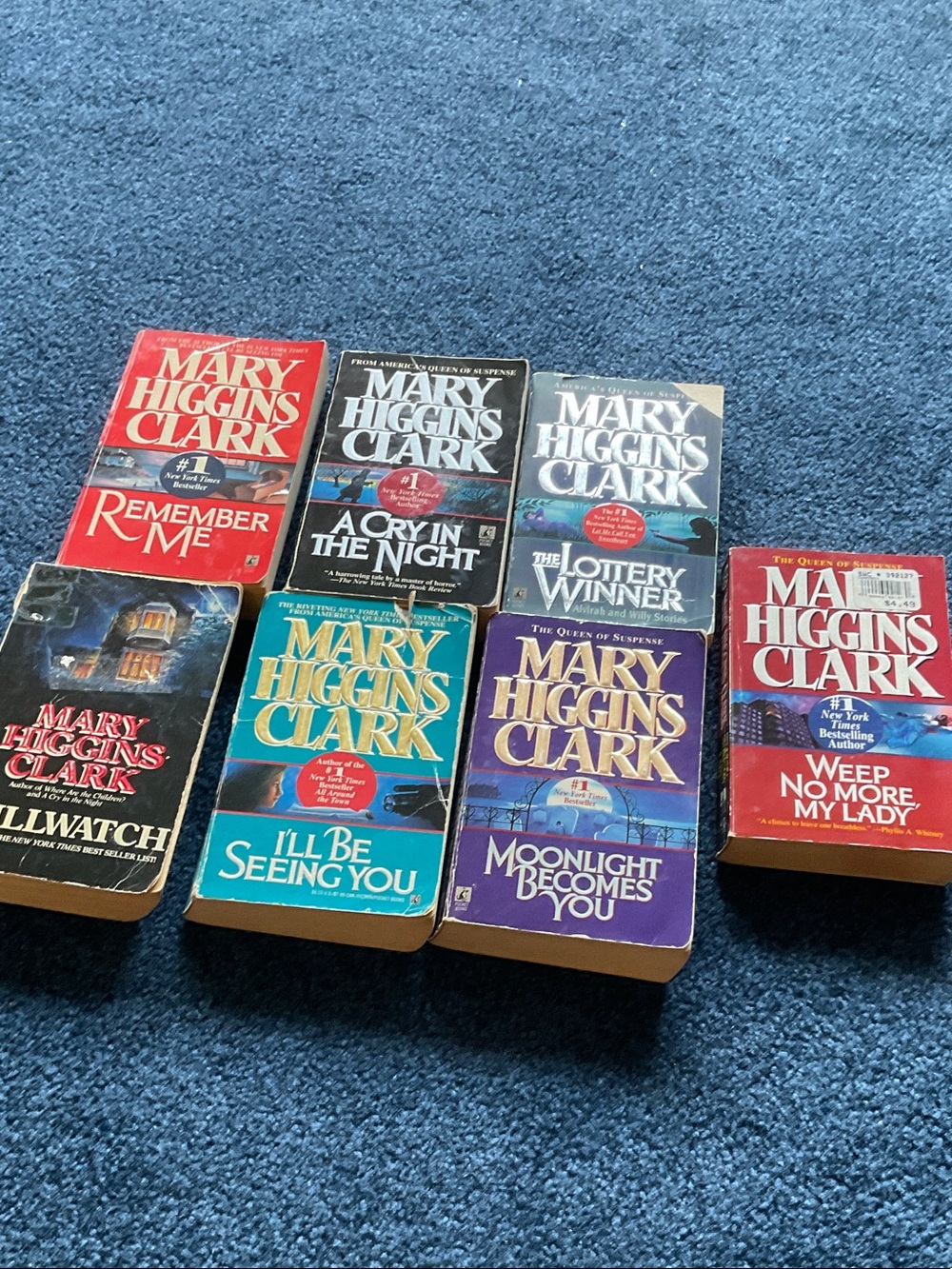 Mary Higgins Clark 7 paperback Book Set -